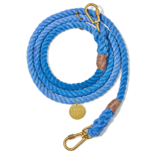 Cotton Rope Dog Leash - Periwinkle