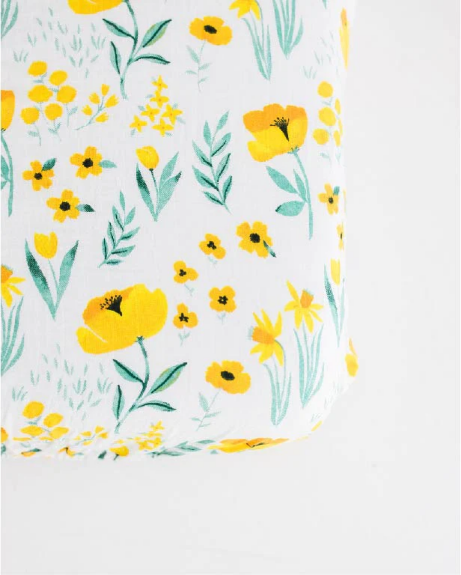 Buttercup Blossom Crib Sheet