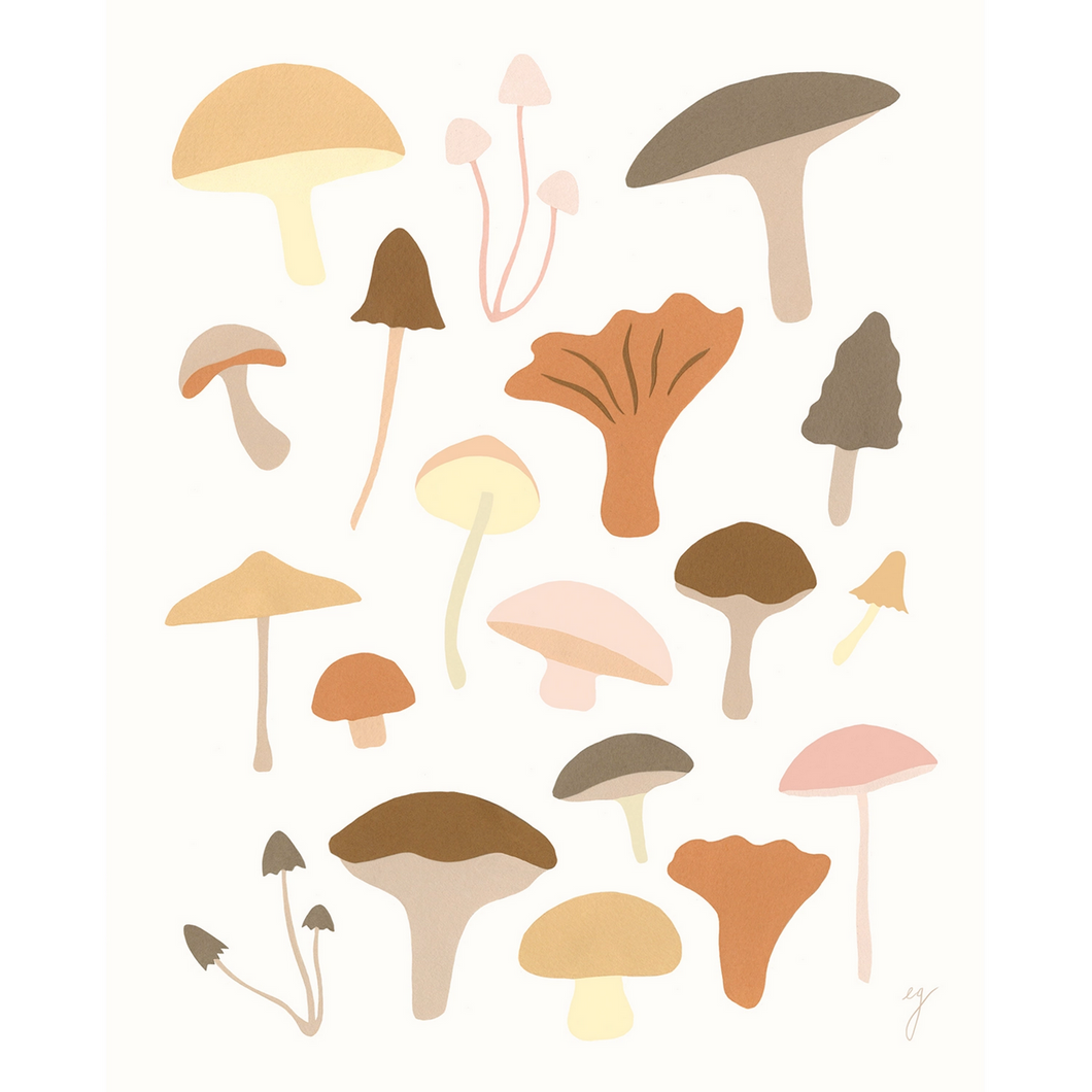 Mushrooms Print