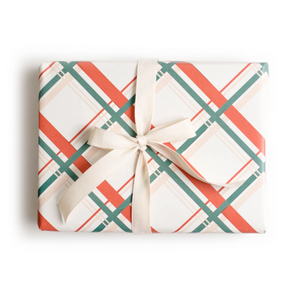 Vintage Plaid Holiday Gift Wrap