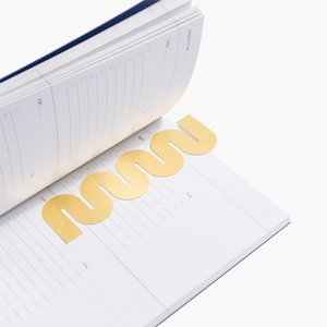 Brass Bookmark - Wave