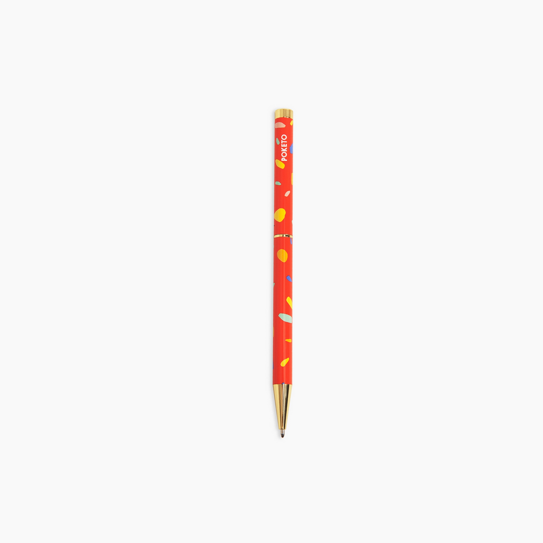 Pattern Twist Pen - Red Chips