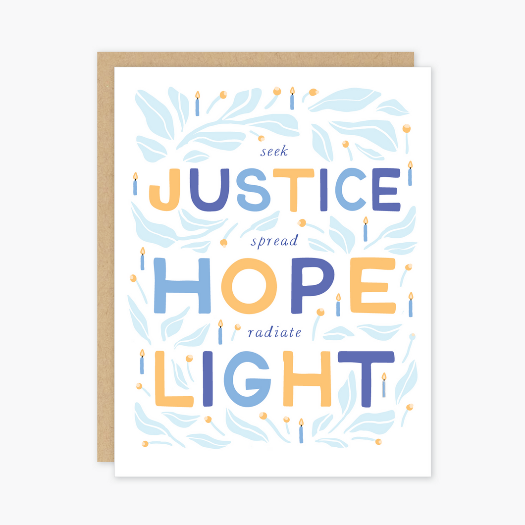 Justice Hanukkah Card