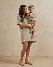 Load image into Gallery viewer, Shirt Dress - Olive Stripe