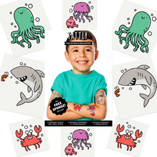 Load image into Gallery viewer, Temporary Tattoo Set - Sea Life