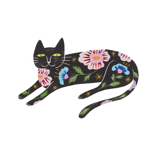 Temporary Tattoo Pairs - Flower Cat