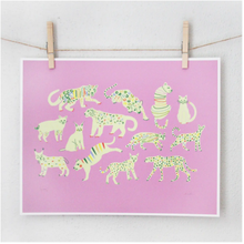 Load image into Gallery viewer, Pink Kitty Print