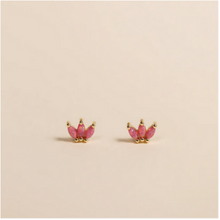 Load image into Gallery viewer, Opal Crown Stud - Pink