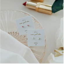 Load image into Gallery viewer, Tiny White Opal Heart