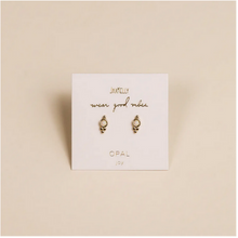 Load image into Gallery viewer, Tri Ball Stud - White Opal
