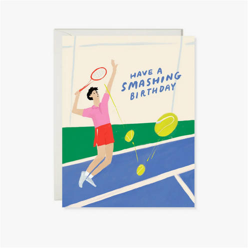 Tennis Birthday Card