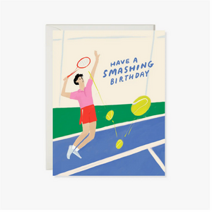 Tennis Birthday Card