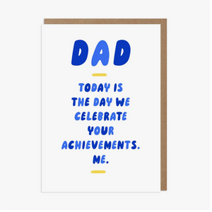 Dad Achievements Funny Card