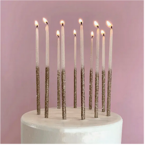 Single Glitter Beeswax Candles