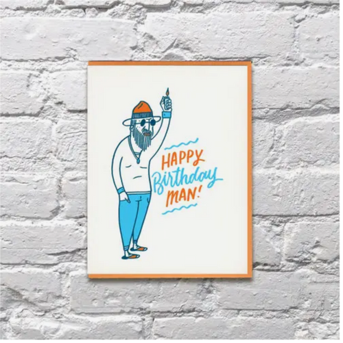 Happy Birthday Man Card