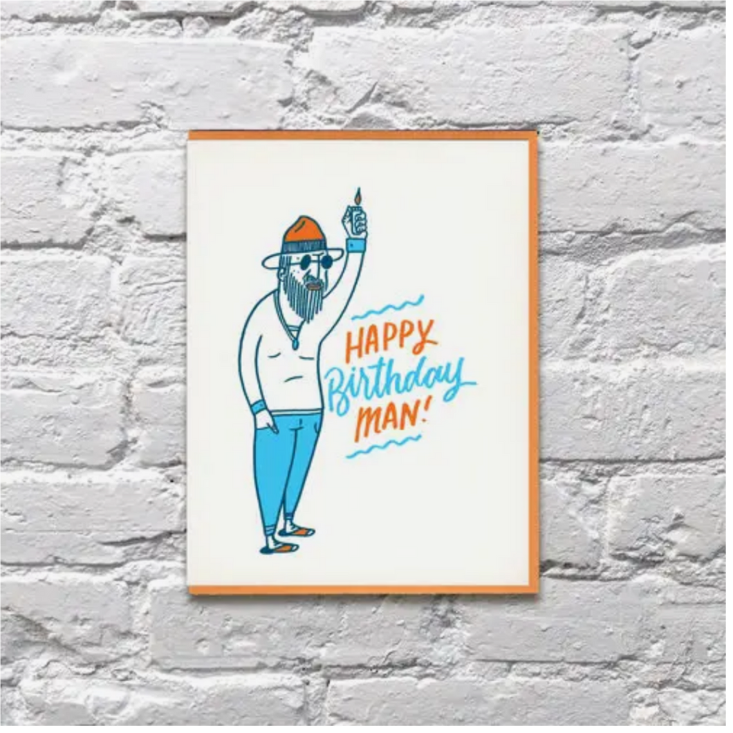 Happy Birthday Man Card