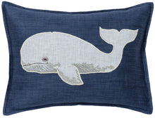 Load image into Gallery viewer, Whale Applique Pillow