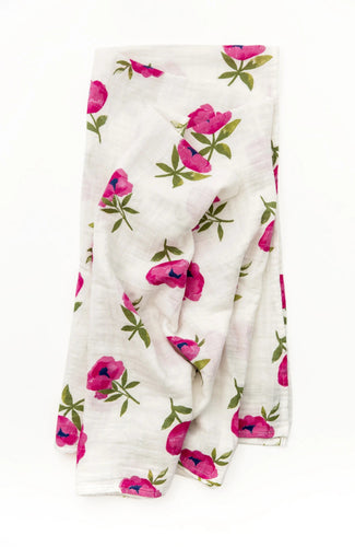 Swaddle - Raspberry Peony