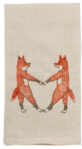 Fox Love Tea Towel
