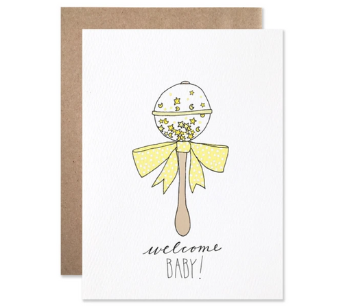 Welcome Baby Rattle