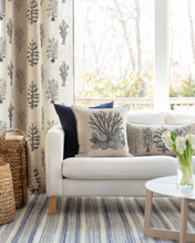 Load image into Gallery viewer, Large Navy Coral Pillow