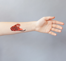 Load image into Gallery viewer, Temporary Tattoo Pairs - tiger