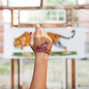 Temporary Tattoo Pairs - tiger