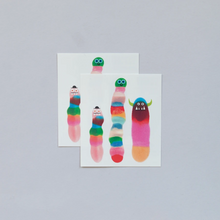 Load image into Gallery viewer, Temporary Tattoo Pairs - Wormies