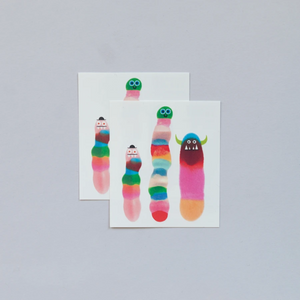 Temporary Tattoo Pairs - Wormies