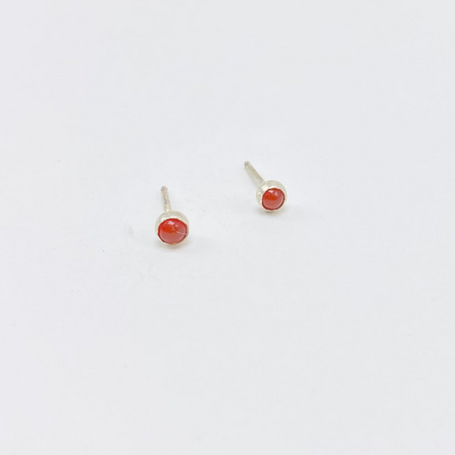 Tiki Studs - Carnelian