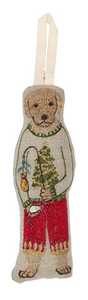 Dog with Gifts Ornament