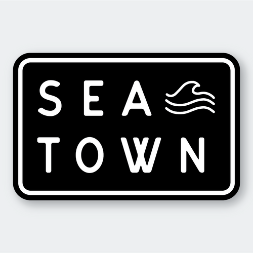 Sea Town Sticker