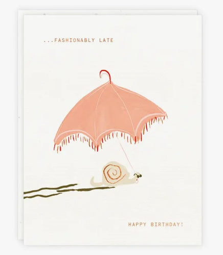 Snail Umbrella Card