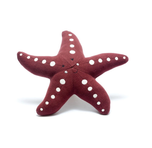Knitted Organic Cotton Starfish Plush Toy
