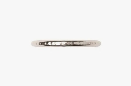 Textured Lines Ring - Silver