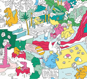 Giant Coloring Poster - Dinos