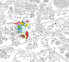 Load image into Gallery viewer, Giant Coloring Poster - Animal City