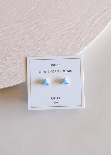 Fire Opal Mini Energy Studs