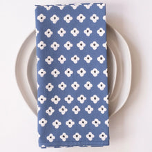 Load image into Gallery viewer, Block Printed Napkins - Suki Blue