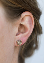 Load image into Gallery viewer, Rose Gold Druzy Prongs