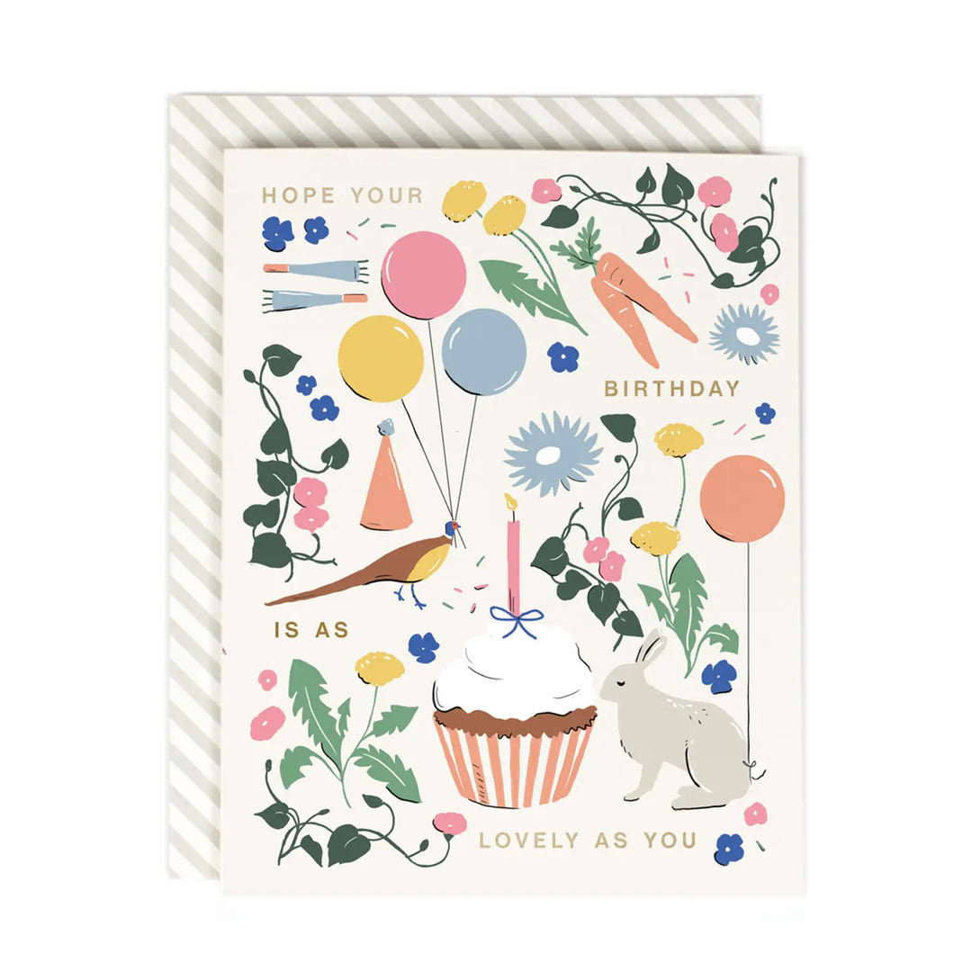 Lovely As You Birthday Card