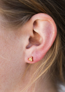 Citrine Mini Energy Studs