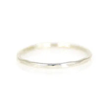 Load image into Gallery viewer, Silver Hammered Stacking Rings