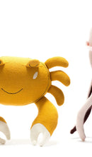 Load image into Gallery viewer, Mustard Crab Plush Toy