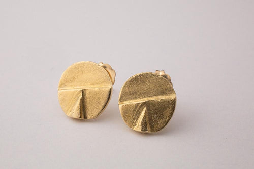 Petite Moon Disk Earrings