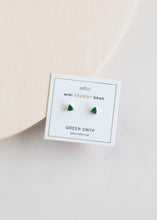 Load image into Gallery viewer, Green Onyx Mini Energy Studs