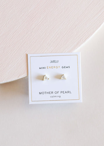Mother of Pearl Mini Energy Studs