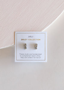 Silver Druzy Bars