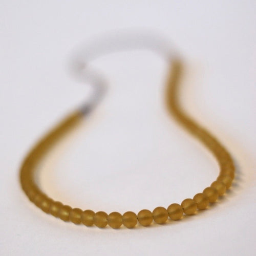 Recycled Glass Necklace - Desert Gold