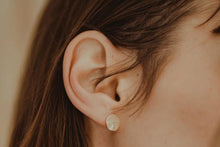 Load image into Gallery viewer, Petite Moon Disk Earrings